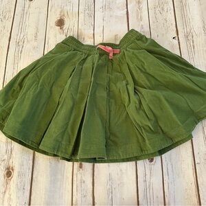 Mini Boden green cord skirt 7/8 nwt
